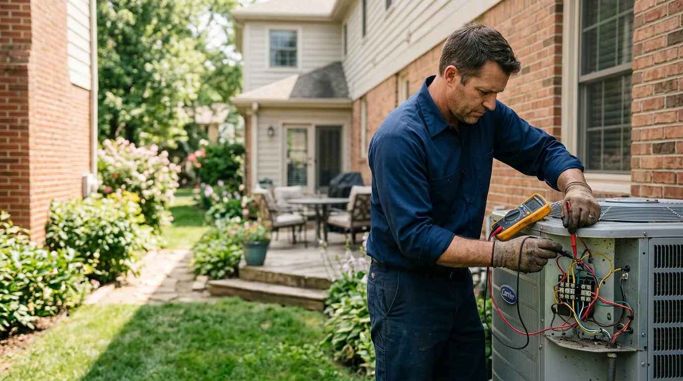 HVAC technician working near Nevada, OH